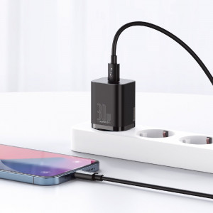 Зарядно за стена BASEUS Super Si 1C 30W USB Type C PD QC (CCSUP-J01) черно - Img 12