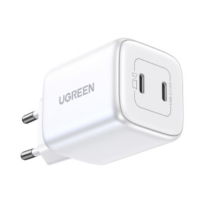 Зарядно за стена UGREEN GaN 45W 2x USB Type C PD QC (CD294) бяло - Img 3