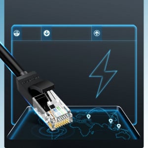 Интернет кабел UGREEN RJ45 cat.6 UTP 1000Mb/s 2m (20160) черен - Img 4