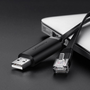 Интернет кабел UGREEN USB Type A към Ethernet RJ45 1.5m черен (CM204) - Img 2