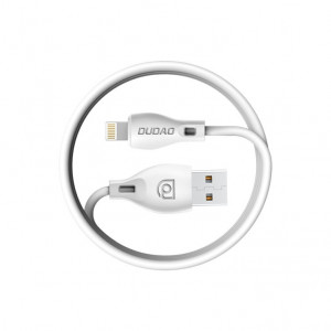 Кабел за зареждане и данни с оплетка DUDAO USB Type A към USB Type C 2.1A 2m (L4T) бял - Img 9