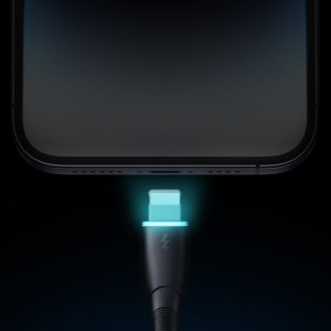 Кабел за зареждане и данни с оплетка JOYROOM Starry SA32-AL3 USB Type A към Lightning 3A 1m черен - Img 9