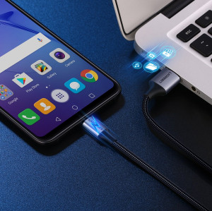 Кабел за зареждане и данни с оплетка UGREEN кабел USB Type A към micro USB кабел 1m сив (60146) - Img 5