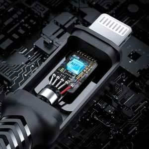 Кабел за зареждане и данни ACEFAST MFI USB Type C към Lightning 1.8m 30W 3A черен (C4-01 C черен) - Img 14