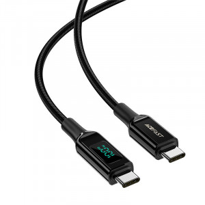 Кабел за зареждане и данни ACEFAST USB Type C към USB Type C 100W 20V 5A 2m (C6-03) черен - Img 2