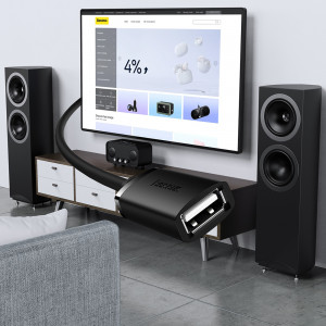 Кабел за зареждане и данни BASEUS AiRJoy USB Type A 2.0 0.5m черен - Img 7