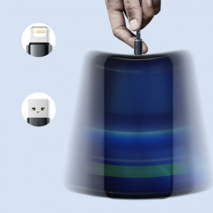 Кабел за зареждане и данни BASEUS Crystal Shine USB Type A към Lightning с бързо зареждане 2.4A 1.2m (CAJY000003) син - Img 16