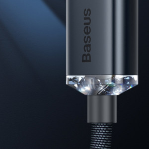 Кабел за зареждане и данни BASEUS Crystal Shine USB Type A към Lightning с бързо зареждане 2.4A 1.2m (CAJY000001) черен - Img 11