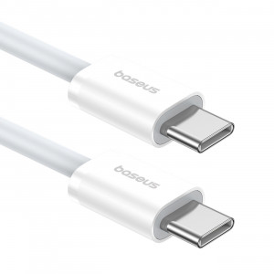 Кабел за зареждане и данни BASEUS Superior ll USB Type C към USB Type C 30W 480Mb/s 1m бял - Img 4
