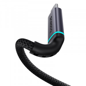 Кабел за зареждане и данни BASEUS USB Type C 10Gb/s 0.5m черен - Img 8