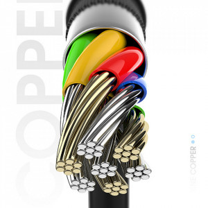 Кабел за зареждане и данни DUDAO USB Type A към USB Type C Super с бързо зареждане 1m (L5G) черен - Img 5
