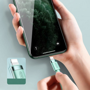 Кабел за зареждане и данни JOYROOM Silicone Data USB Type A към Lightning 1.2m (S-1224N2) бял - Img 7