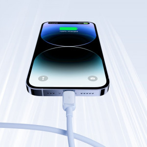 Кабел за зареждане и данни JOYROOM USB Type A към Lightning 1.2m S-AL012A14 син - Img 11