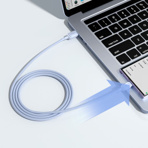 Кабел за зареждане и данни JOYROOM USB Type A към USB Type C 3A 1.2m S-AC027A14 син - Img 6