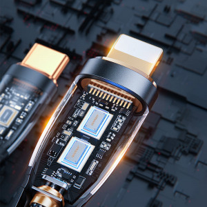 Кабел за зареждане и данни JOYROOM USB Type C към Lightning с бързо зареждане и smart switch 20W 1.2m черен (S-CL020A3) - Img 7