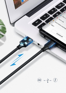 Кабел за зареждане и данни UGREEN USB Type A към USB Type C 3A 3m черен (60826) - Img 6