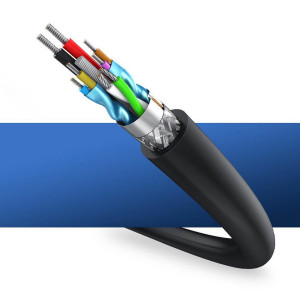 Кабел за зареждане и данни UGREEN USB Type A 3.0 5Gb/s 0.5m черен (US129) - Img 5