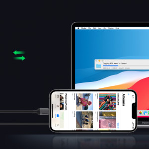 Кабел за зареждане и данни UGREEN USB Type C към Lightning MFI с бързо зареждане Power Delivery 20W 1m черен (US387 20304) - Img 7