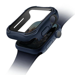 Калъф за корпус със стъклен протектор UNIQ Torres - Apple Watch 40mm SE / 40mm Series 6 / 40mm Series 5 / 40mm Series 4 case. / nautical син - Img 1