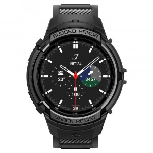 Калъф за корпус с каишка SPIGEN Rugged Armor Pro - Samsung Galaxy Watch6 Classic 47mm черен мат - Img 2