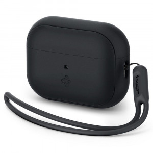 Калъф за слушалки SPIGEN Silicone Fit Strap - AirPods Pro черен - Img 1