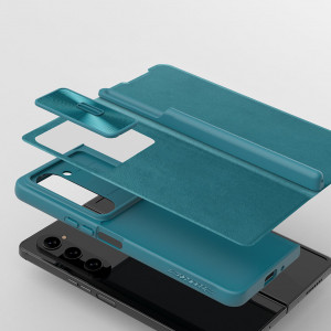 Калъф от еко кожа с подвижно покритие за камерата NILLKIN Qin Leather Pro - Samsung Galaxy Z Fold5 черен - Img 14