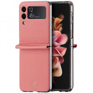 Калъф от еко кожа DUX DUCIS Bril - Samsung Galaxy Z Flip3 5G розов - Img 6