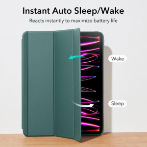 Калъф с магнитен капак и Smart Sleep функция ESR Ascend Hybrid - iPad Pro 12.9" (5th gen 2021) / Pro 12.9" (6th gen 2022) зелен - Img 8