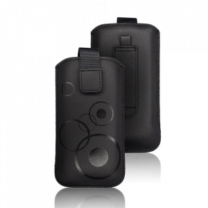 Калъф тип джоб FORCELL Deko - iPhone 12 / 12 Pro / Samsung Galaxy XCover 5 / S21 5G / Note / Note II / Note 3 черен - Img 3