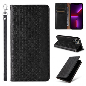 Калъф тип книга с връзка Magnet Strap - iPhone 12 Pro Max черен - Img 3