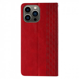 Калъф тип книга с връзка Magnet Strap - iPhone 14 Plus червен - Img 6