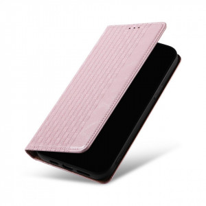 Калъф тип книга с връзка Magnet Strap - iPhone 14 Pro Max розов - Img 8