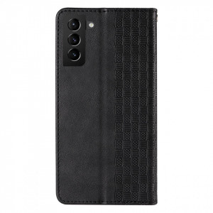 Калъф тип книга с връзка Magnet Strap - Samsung Galaxy S22+ черен - Img 5