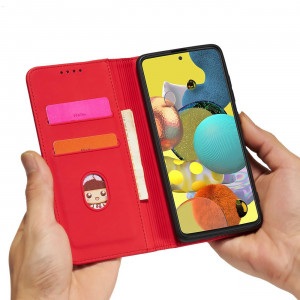 Калъф тип книга с външен джоб Magnet Card - Samsung Galaxy A04s / A13 5G червен - Img 13