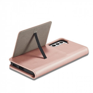Калъф тип книга с външен джоб Magnet Card - Samsung Galaxy S22+ розов - Img 10