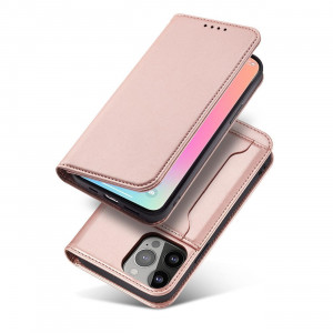 Калъф тип книга с външен джоб Magnet Card - Samsung Galaxy S23+ розов - Img 2