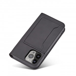 Калъф тип книга с външен джоб Magnet Card - Samsung Galaxy S23+ черен - Img 8