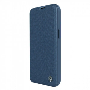 Калъф тип книга с подвижно покритие за камерата NILLKIN Qin Cloth Pro - iPhone 14 Plus син - Img 3