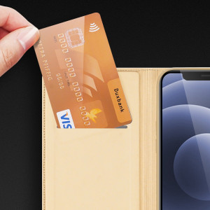 Калъф тип книга DUX DUCIS Skin Pro - iPhone 13 златист - Img 18