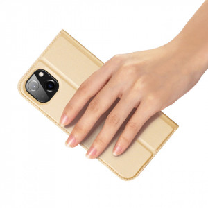 Калъф тип книга DUX DUCIS Skin Pro - iPhone 14 Plus златист - Img 6