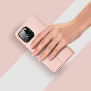 Калъф тип книга DUX DUCIS Skin Pro - iPhone 14 Pro розов - Img 12