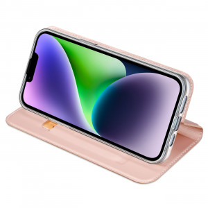 Калъф тип книга DUX DUCIS Skin Pro - iPhone 15 Plus розов - Img 5