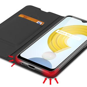 Калъф тип книга DUX DUCIS Skin Pro - Realme C21 черен - Img 11