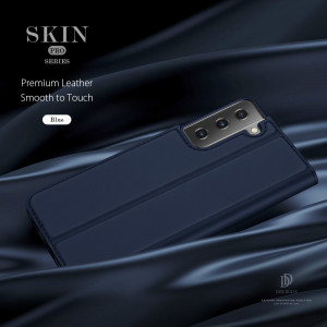 Калъф тип книга DUX DUCIS Skin Pro - Samsung Galaxy S21 Ultra 5G син - Img 13