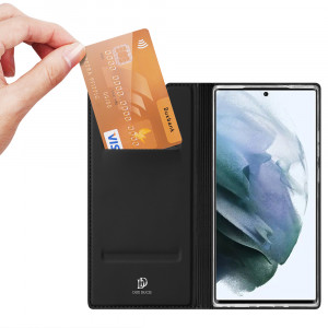 Калъф тип книга DUX DUCIS Skin Pro - Samsung Galaxy S22 Ultra черен - Img 2