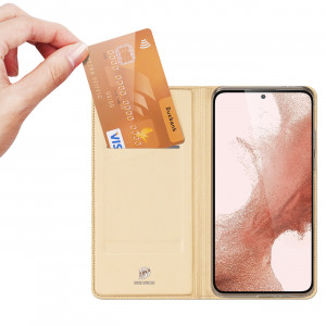 Калъф тип книга DUX DUCIS Skin Pro - Samsung Galaxy S23+ златист - Img 2