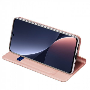 Калъф тип книга DUX DUCIS Skin Pro - Xiaomi 12 Pro / 12S Pro розов - Img 6