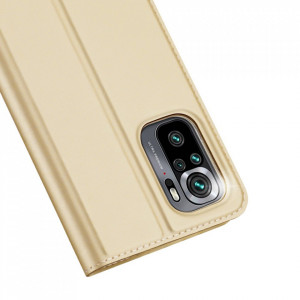 Калъф тип книга DUX DUCIS Skin Pro - Xiaomi Redmi Note 10 / 10s златист - Img 3