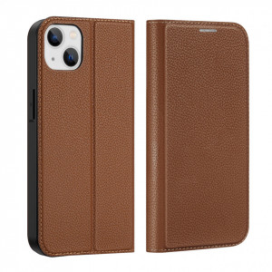 Калъф тип книга DUX DUCIS Skin X2 - iPhone 14 Plus кафяв - Img 2