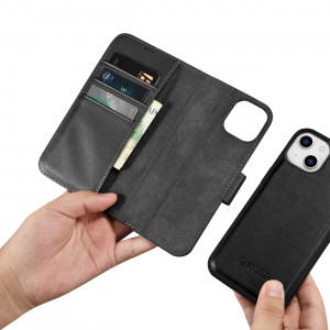 Калъф тип книга iCARER Wallet 2в1 против кражба - iPhone 14 черен - Img 15